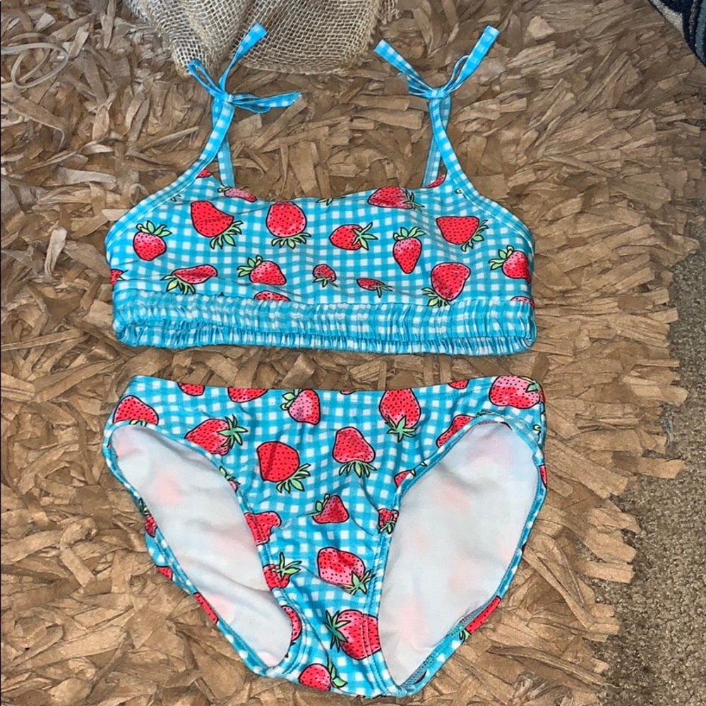 Cat & Jack Strawberry Picnic Bikini